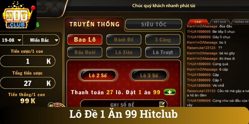 Lô Đề 1 Ăn 99 Hitclub
