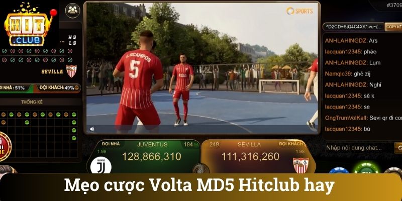 Mẹo cược Volta MD5 Hitclub hay